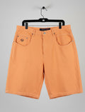 Sergio Tacchini Mens Denim Shorts Orange Size 36 Waist Casual Streetwear Summer