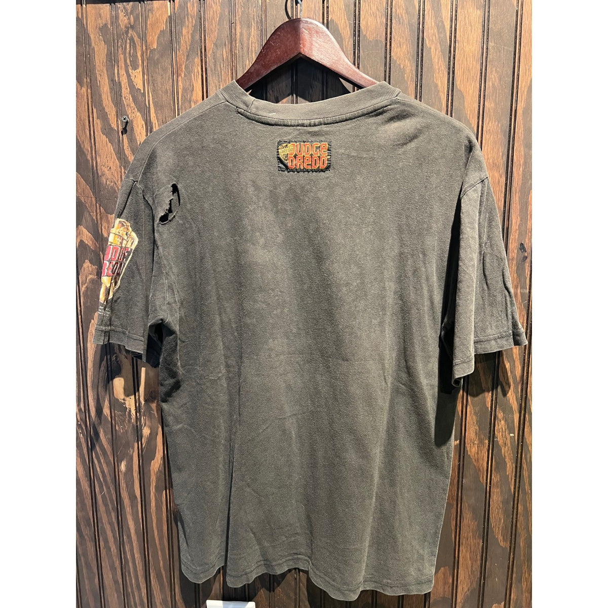 Vintage 1995 Judge Dredd Movie Promo Tshirt Stallone Single Stitch Faded Black M