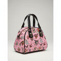 Ed Hardy Pink Tattoo Print Mini Bowler Bag Skull Hardware Y2K Satchel NEW
