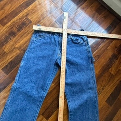 VTG Round House Mens Blue Carpenter Jeans Made in USA Straight Leg 34x30 Work