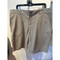Dickies Mens Relaxed Fit Khaki Work Shorts Tan Flat Front Size 40 x 9 Inseam