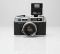 Yashica Electro 35 G Rangefinder Camera 45mm f1.7 Lens Focal M-100 Flash Vintage
