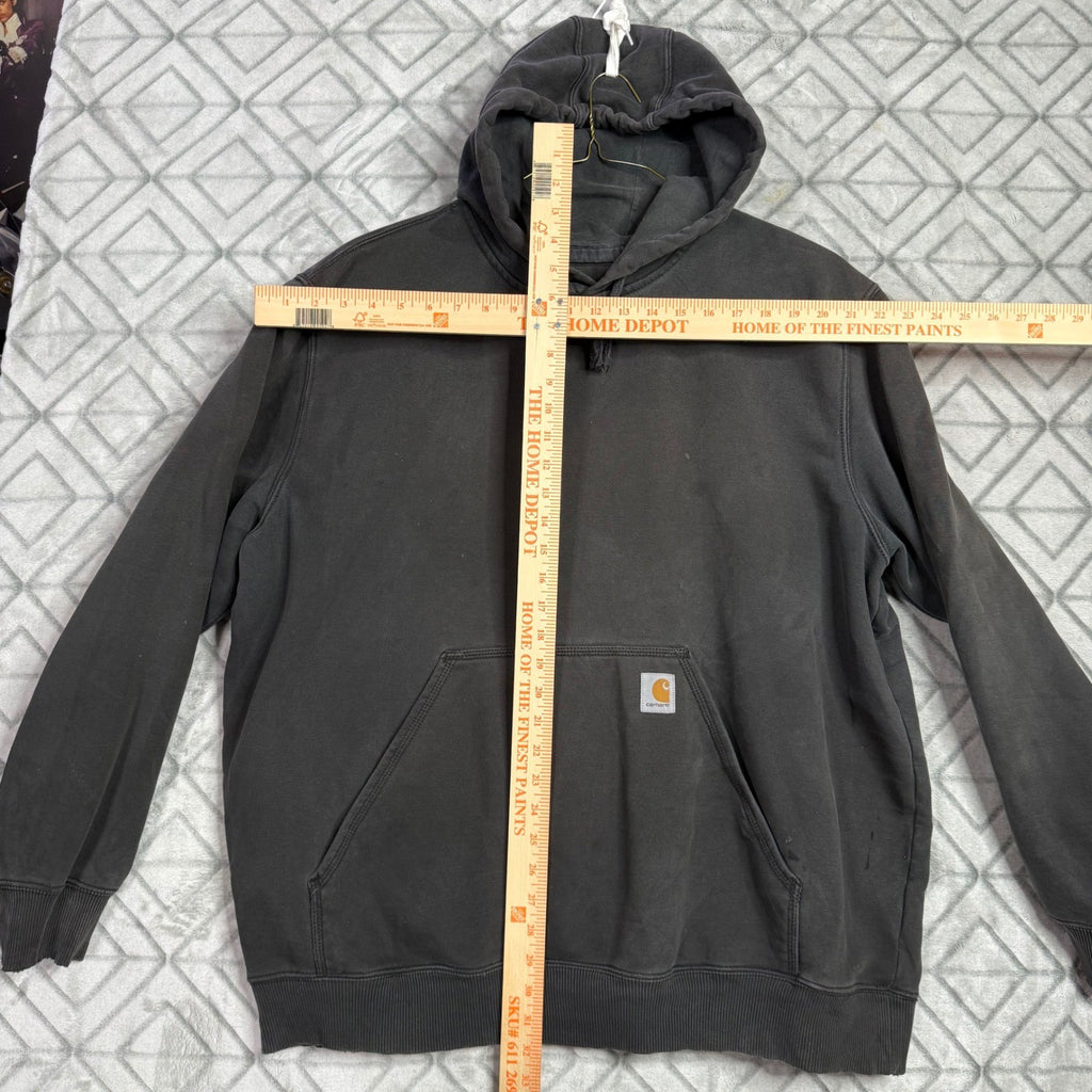 Carhartt Mens XL Gray Pullover Hoodie Sweatshirt Hooded Pocket K122