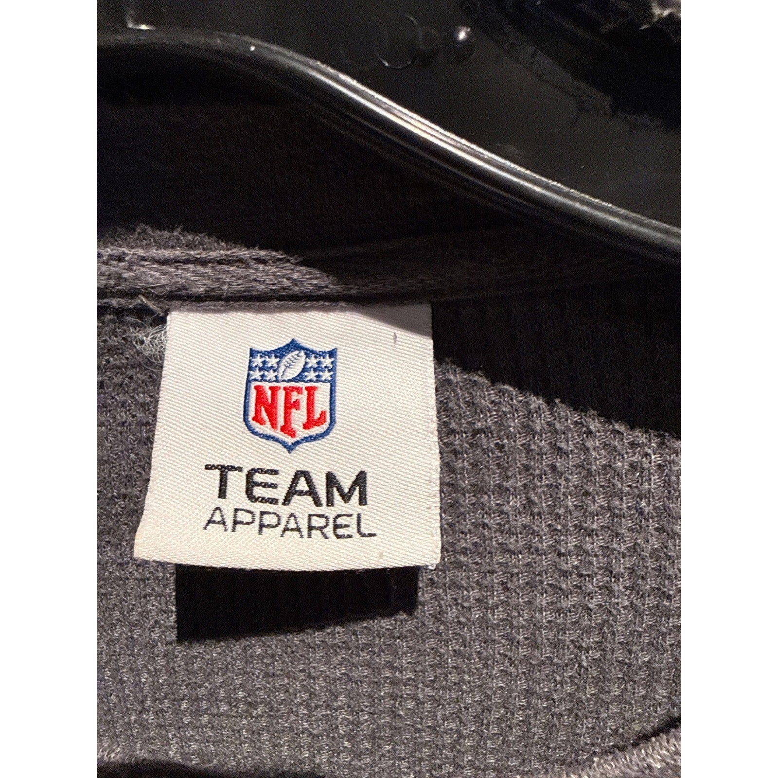 NFL Team Apparel Pittsburgh Steelers Mens Gray Waffle Knit Thermal Shirt XL