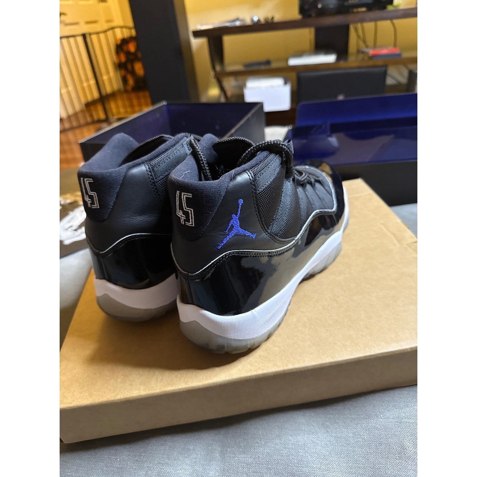 Nike Air Jordan 11 Retro Space Jam 2016 Black Concord 378037-003 Mens 13