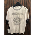 Gap Pink Floyd Tour 72 Ringer T-Shirt Mens Medium Off White Grey Graphic Tee