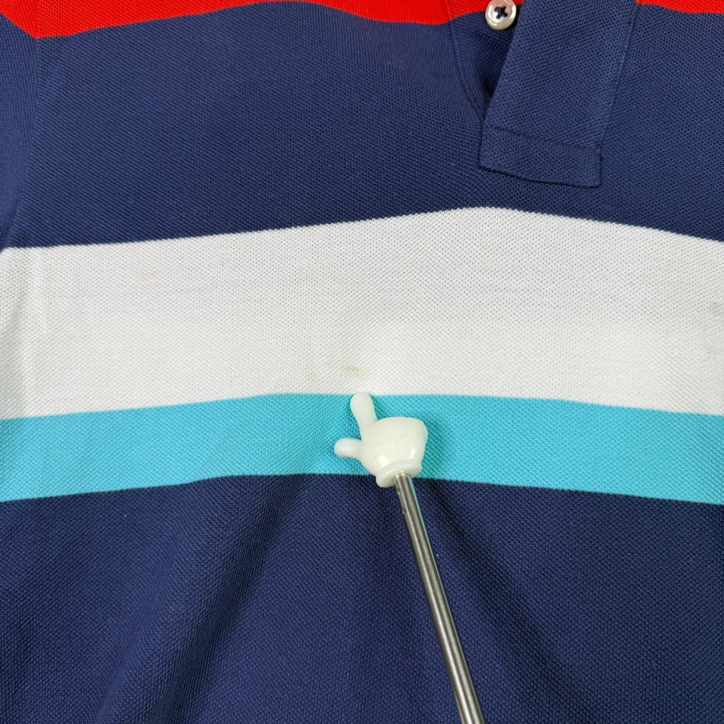 Polo Ralph Lauren Striped Short Sleeve Polo Shirt Green Pony Logo Size M