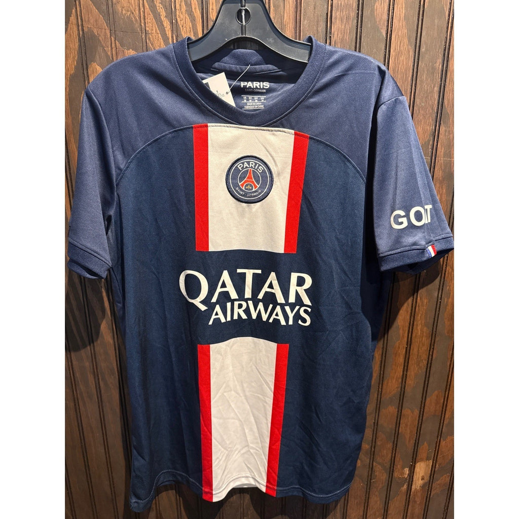 Nike Paris Saint-Germain PSG 2022-23 Home Jersey Navy Blue MBAPPE Size Large NEW