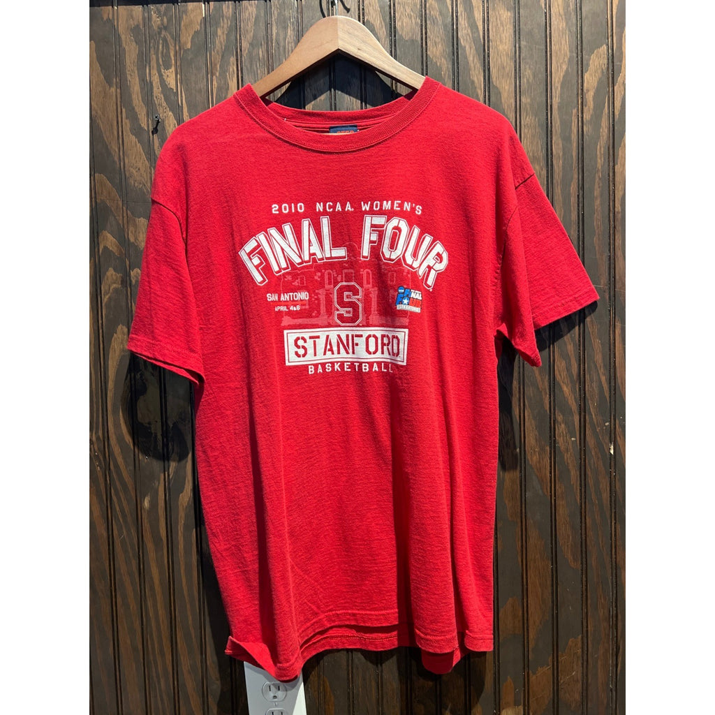 Stanford Cardinal 2010 NCAA Womens Final Four Red Graphic T-Shirt Mens Large