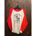 Vintage 1984 IBEW Special Olympics Running Raglan Shirt Red White 80s 27x19