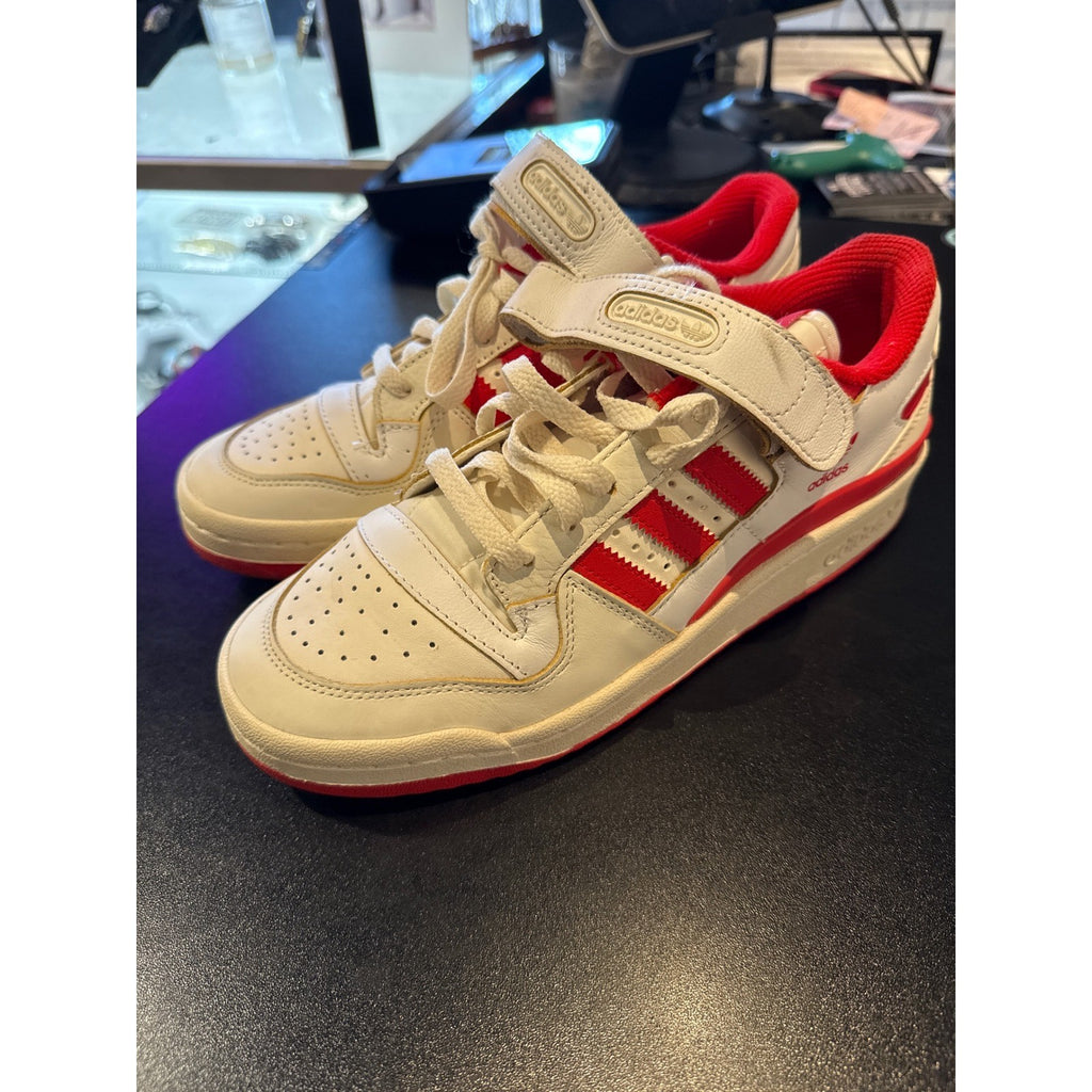 Adidas Forum Low White Red Mens Size 8 Sneakers GX4538 Basketball Shoes 2022