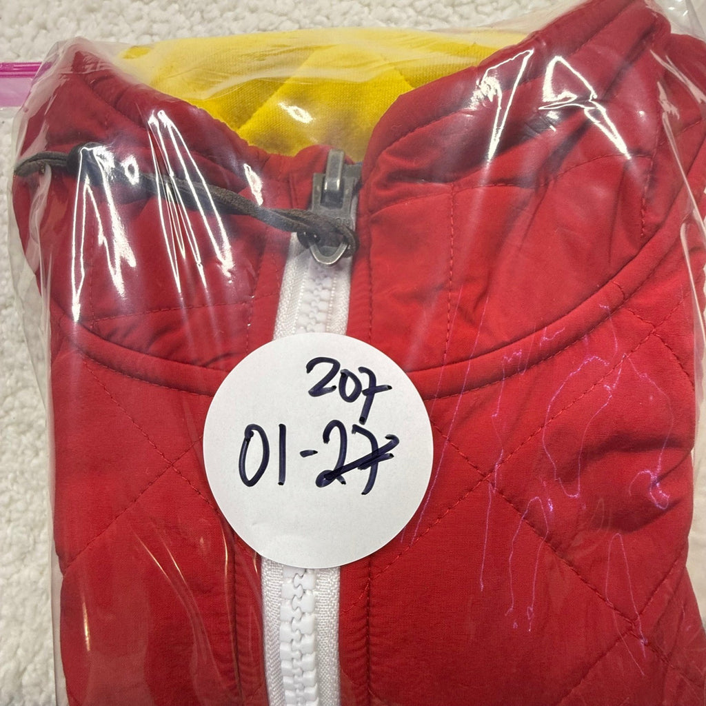 Polo Ralph Lauren Quilted Colorblock Quarter Zip Sweatshirt Rafting Club Mens M