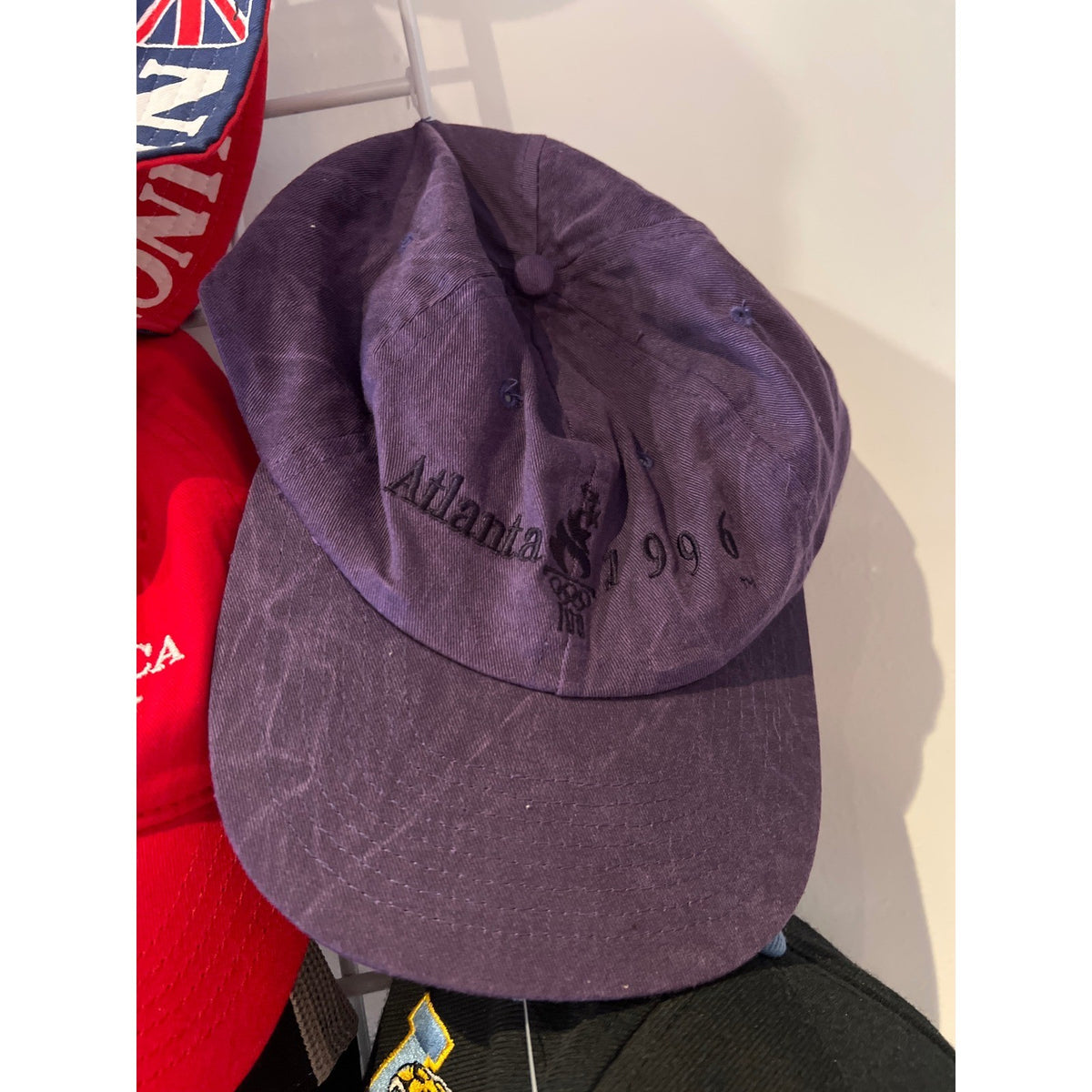 Vintage Atlanta 1996 Olympics Hat Purple Cotton Twill Dad Cap Centennial Games