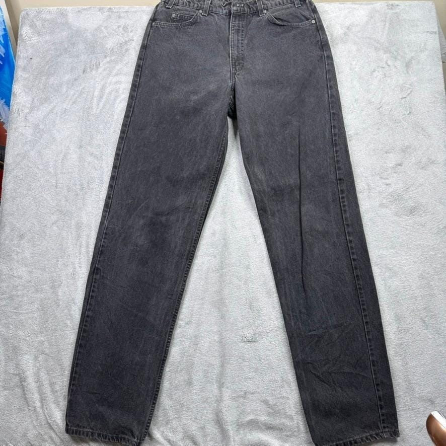 Levi's 550 Relaxed Fit Men's 38x30 (Actual 36x29) Black Vintage USA Orange tab