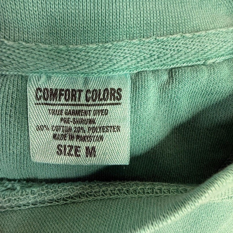 Comfort Colors Maine Graphic Sweatshirt Crewneck Pullover Teal Size Medium