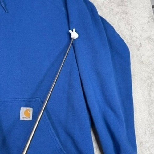 Carhartt Full Zip Hoodie Royal Blue Hooded Sweatshirt Mens
