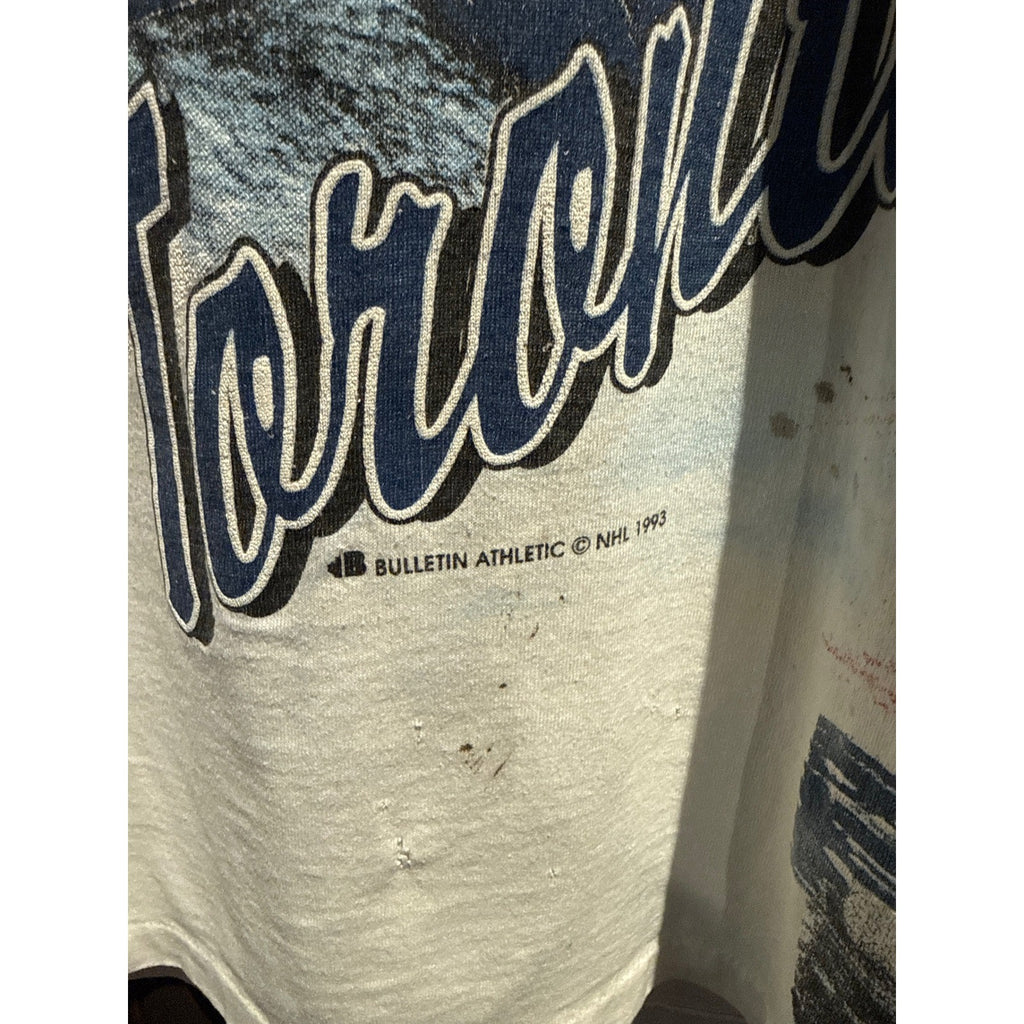 Vintage Toronto Maple Leafs Goalie T-Shirt All Over Print 90s Bulletin Athletic