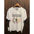 Cartoon Network Graphic T-Shirt White Johnny Bravo Ed Edd n Eddy Mens L
