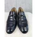 Johnston Murphy Black Leather Mens Bit Loafer Dress Shoes Size 12 M