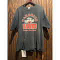 Vintage Hambrick Hawks Graphic T-Shirt Faded Black Distressed School Tee Large