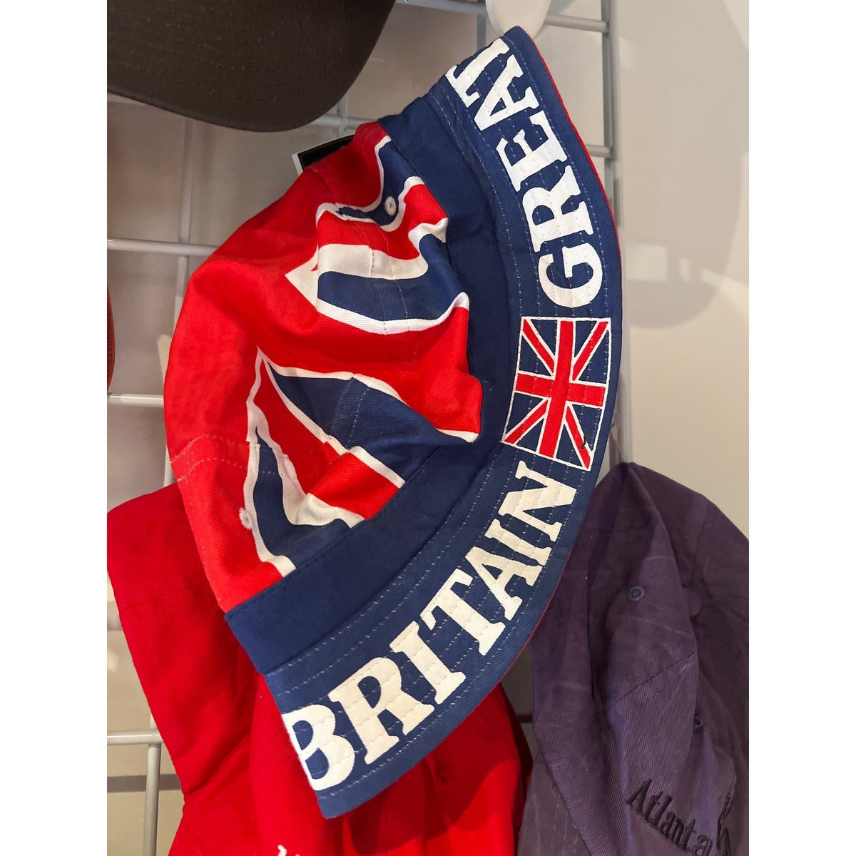 Great Britain Union Jack Bucket Hat Red White Blue British Flag Sun Cap Unisex