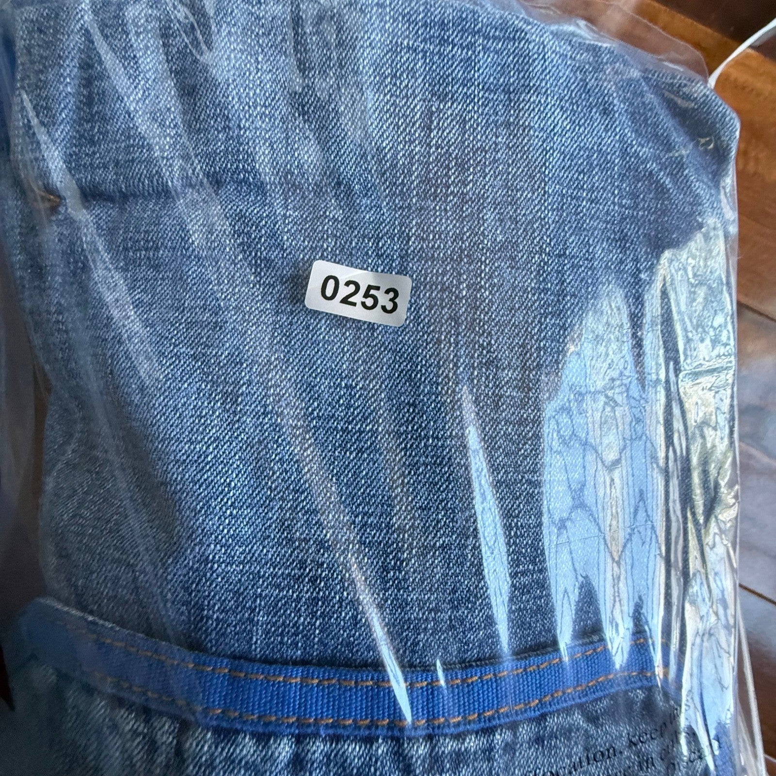 Marithe Francois Girbaud Shuttle Tape Cargo Jeans Blue Baggy Wide Leg 36x31