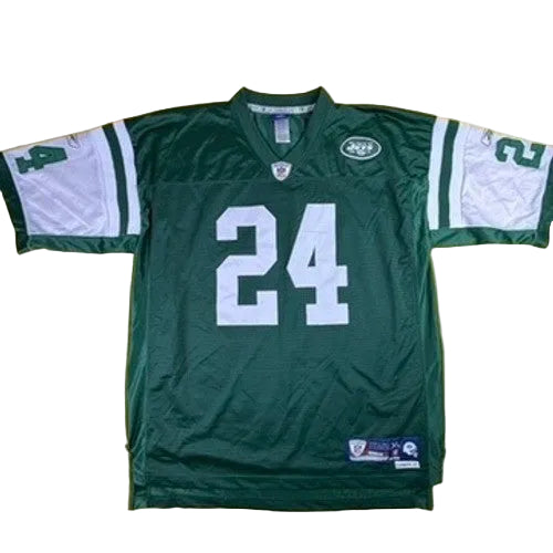 Reebok New York Jets Darrelle Revis 24 NFL Jersey Mens XL Green White