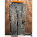 Carhartt B01 Double Knee Work Pants Mens 43x30 Distressed Black Carpenter Duck