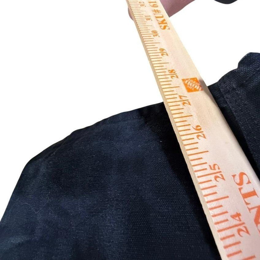 Carhartt Black Mens Bib Overalls Workwear Duck Canvas Straps Size 38x30