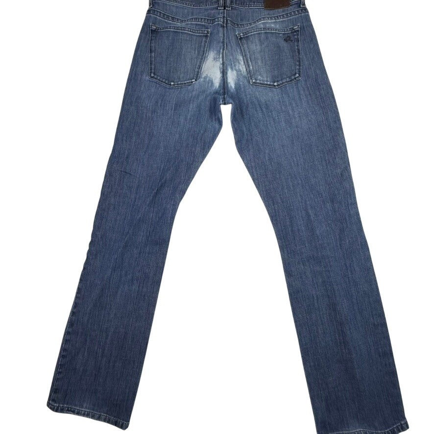 DL96 Vince Mens Straight Leg Jeans Blue Faded Medium Wash Denim Size 33x31