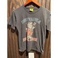 Junk Food Fred Flintstone Party Like A Rock Star Graphic Tee Faded Black Small