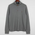 Polo Ralph Lauren Mens Quarter Zip Pullover Sweater Heather Grey Size L Large