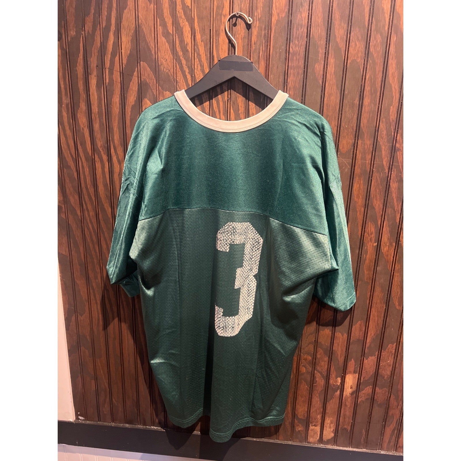 Vintage Nike Michigan State Spartans Football Jersey Green White XL 34x26