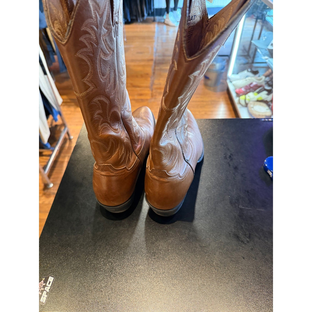Ariat Mens Heritage Western R-Toe Leather Cowboy Boots Tan Brown 10002204 s 11D