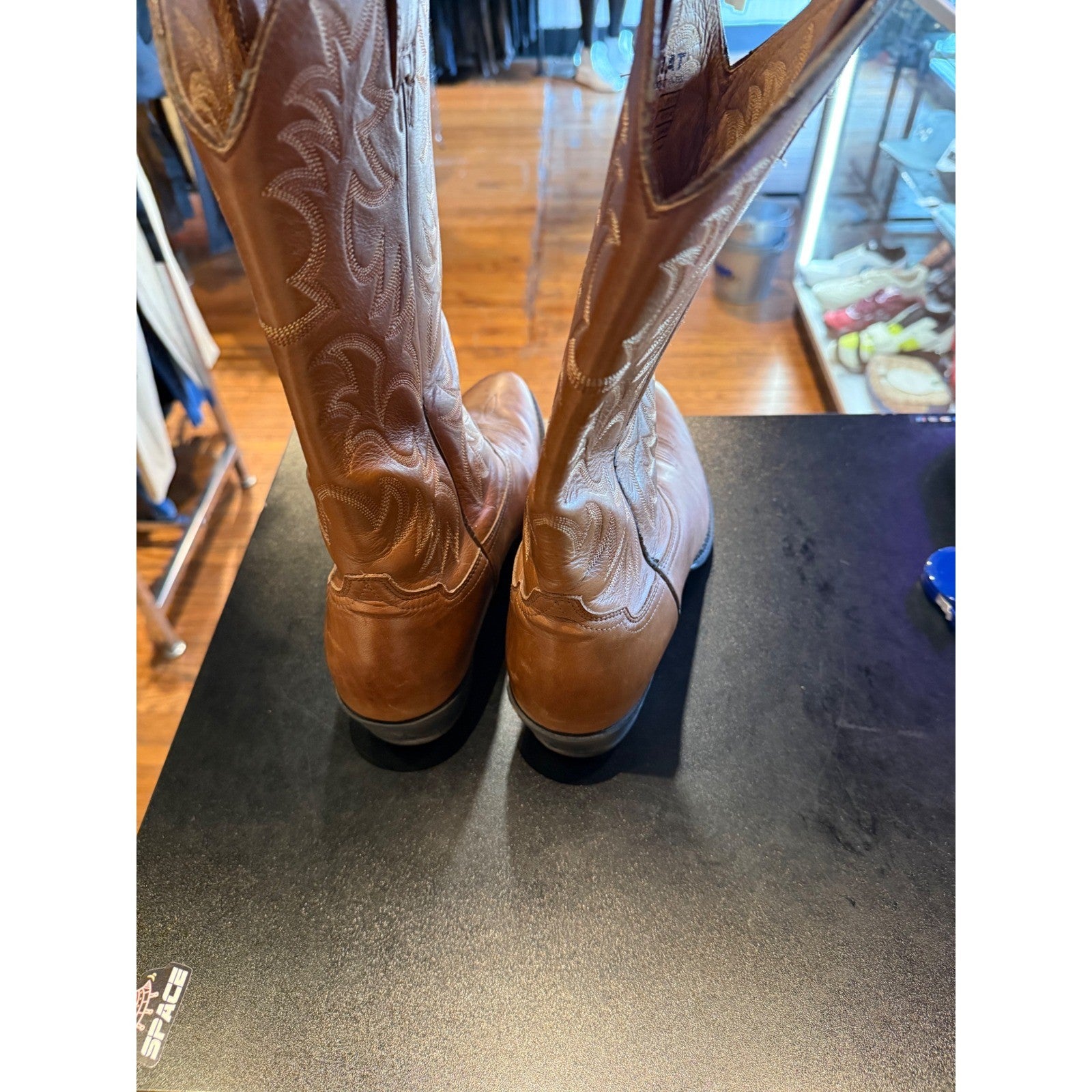 Ariat Mens Heritage Western R-Toe Leather Cowboy Boots Tan Brown 10002204 s 11D