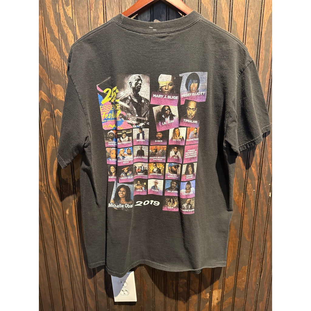2019 Essence Festival 25th Anniversary New Orleans Prince Aretha Black T-Shirt