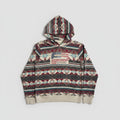 Denim & Supply Ralph Lauren Mens XXL Southwestern Aztec Flag Patch Hoodie Multi