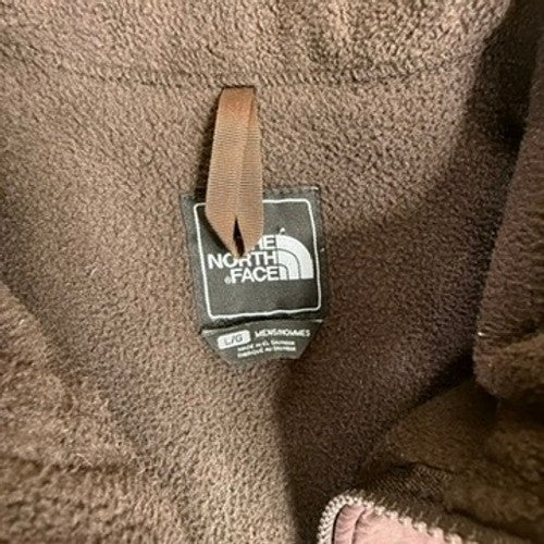 The North Face Denali Fleece Jacket Mens Large Brown Full Zip Outdoor Coat