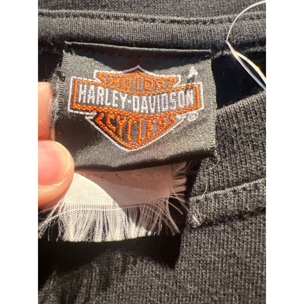 Harley-Davidson Australia Long Sleeve Graphic T-Shirt Faded Black Mens XL 23x27
