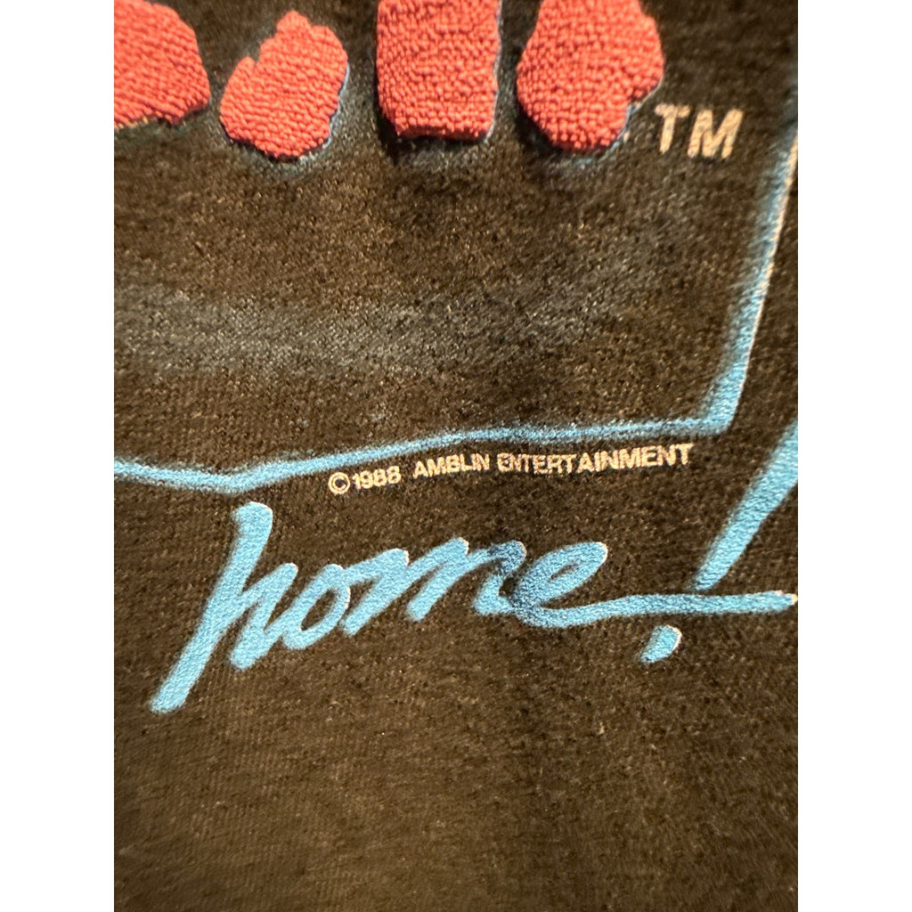 Vintage 1988 ET Phone Home Movie T-Shirt Black Single Stitch Amblin Sci-Fi 80s