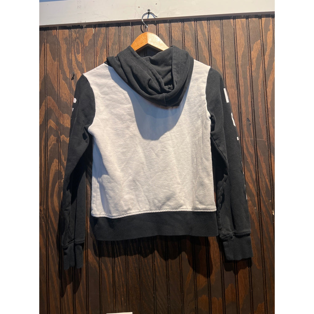 Harley Davidson Colorblock Hoodie Black White Motorcycles Graphic Pullover