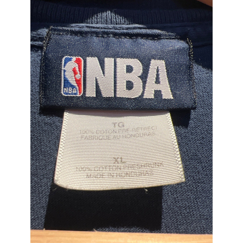 Vintage Indiana Pacers NBA Eastern Conference Finals 2004 T-Shirt Navy Blue XL