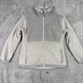 The North Face Fleece Jacket Women's M Gray Full Zip Pockets Casual Outerwear