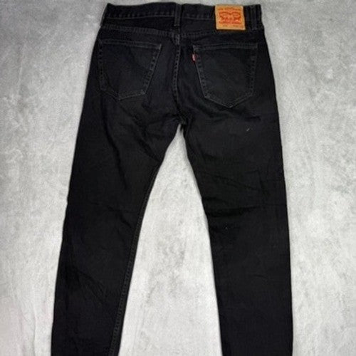 Levi's 505 Regular Fit Black Denim Jeans Men's W34 L32