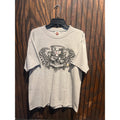 Vintage 2005 Harley Davidson Skull Top Hat Playing Cards Gray T-Shirt Large