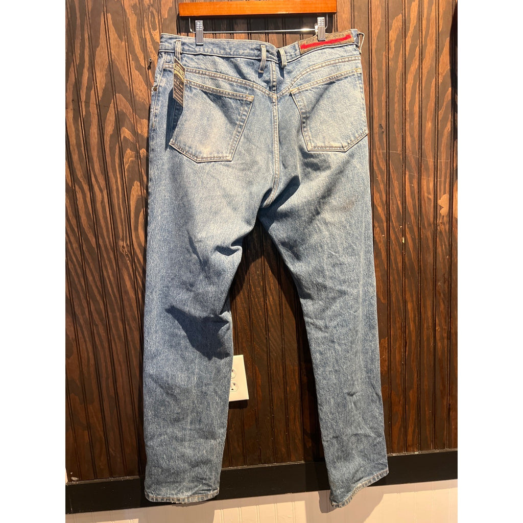 Vintage Calvin Klein Jeans Mens 38 Made in USA Light Wash Straight Leg Denim
