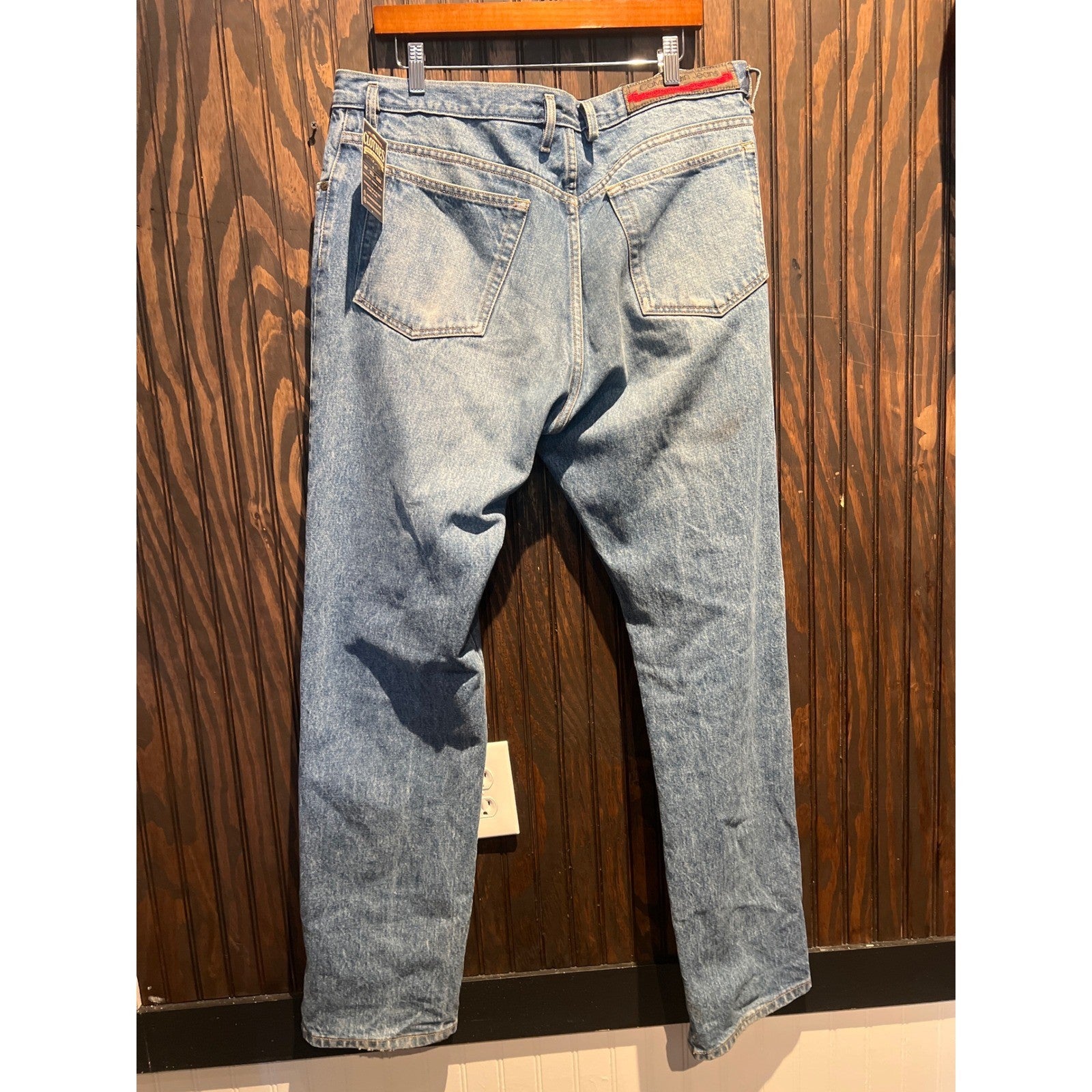Vintage Calvin Klein Jeans Mens 38 Made in USA Light Wash Straight Leg Denim