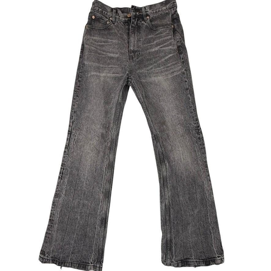 Balenciaga Lost Tape Flare Size 30 Washed Black Jeans