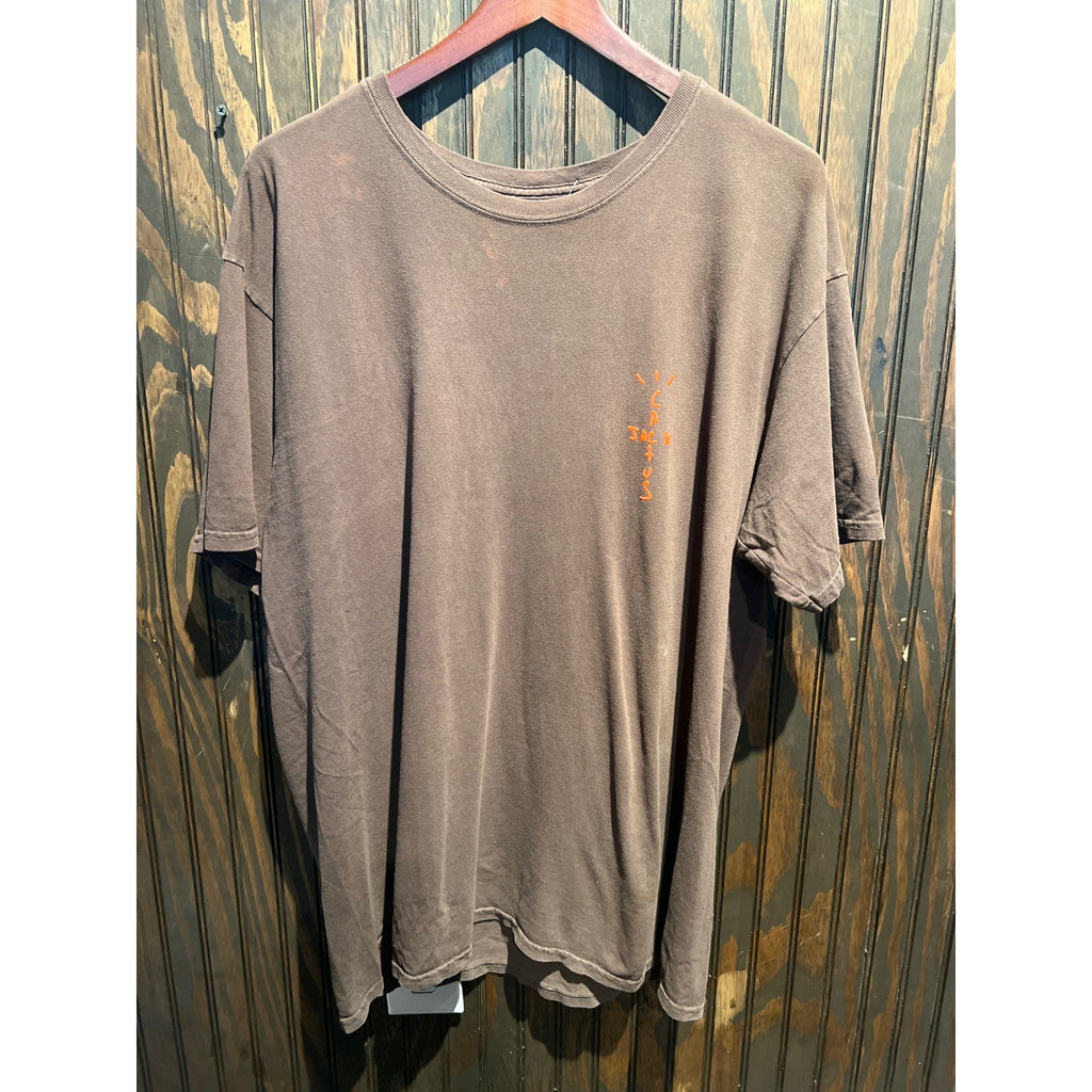 Cactus Jack Travis Scott Look Mom I Can Fly Brown Graphic T-Shirt Mens XL