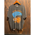 Vintage New York Knicks NBA Graphic T-Shirt Faded Black 90s Style Mens XXL
